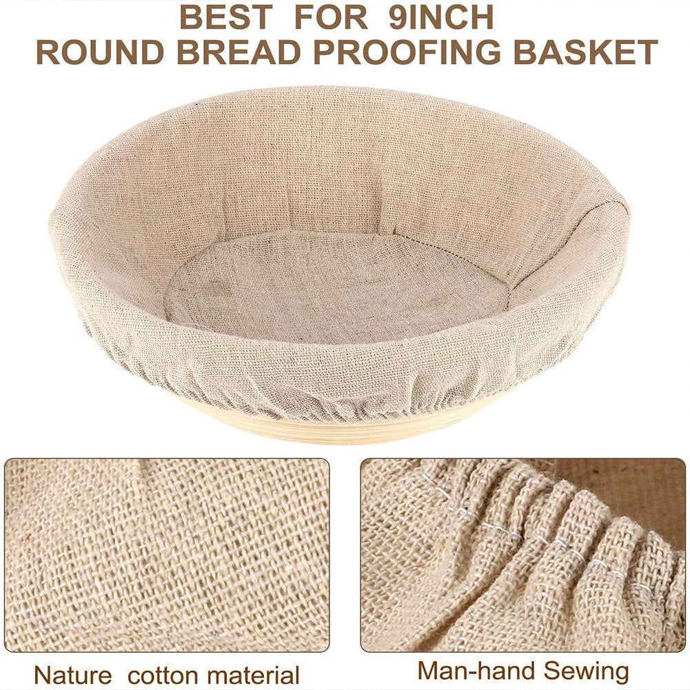 Dough Proofing Bread Basket Covers, 10" (Set of 6) by HitMyNeed