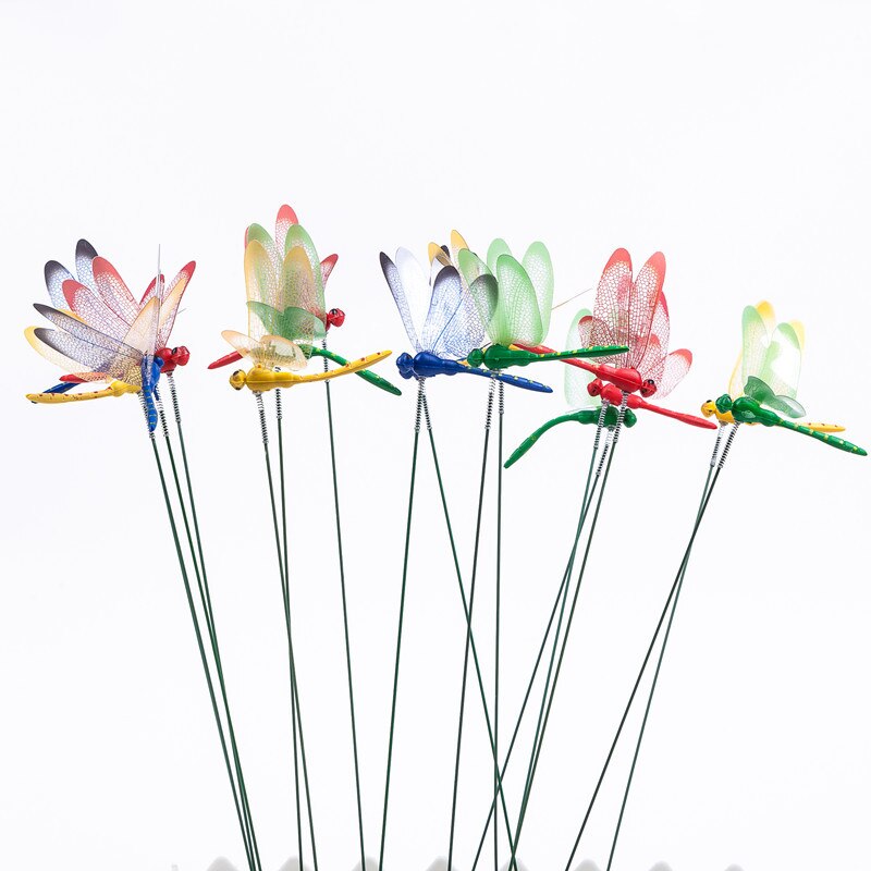 Dragonfly Garden Decor Stakes, 10-Pack by HitMyNeed