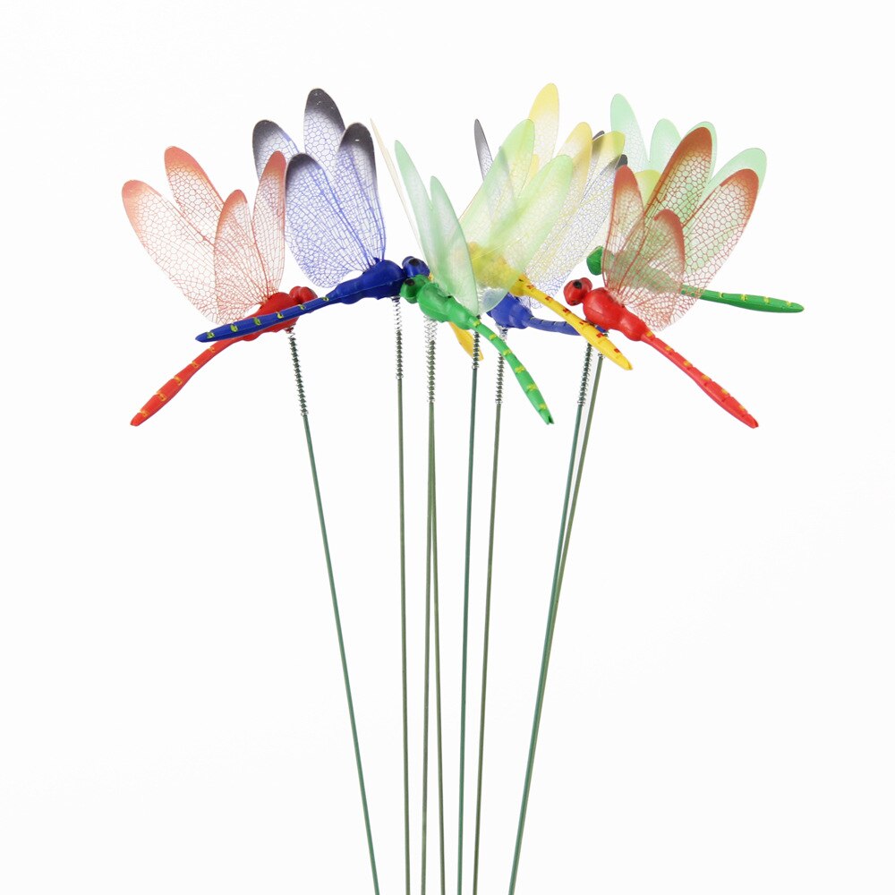Dragonfly Garden Decor Stakes, 10-Pack by HitMyNeed