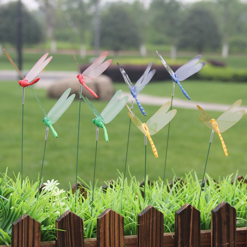 Dragonfly Garden Decor Stakes, 10-Pack by HitMyNeed