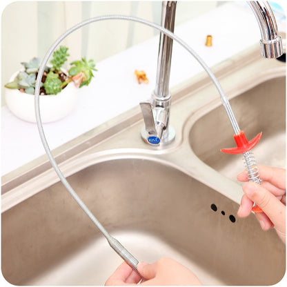 Drain Snake Clog Remover with Spring Grip Claw by HitMyNeed