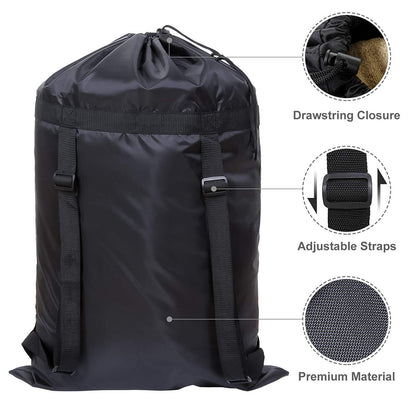 Drawstring Camping Laundry Bag Backpack by HitMyNeed