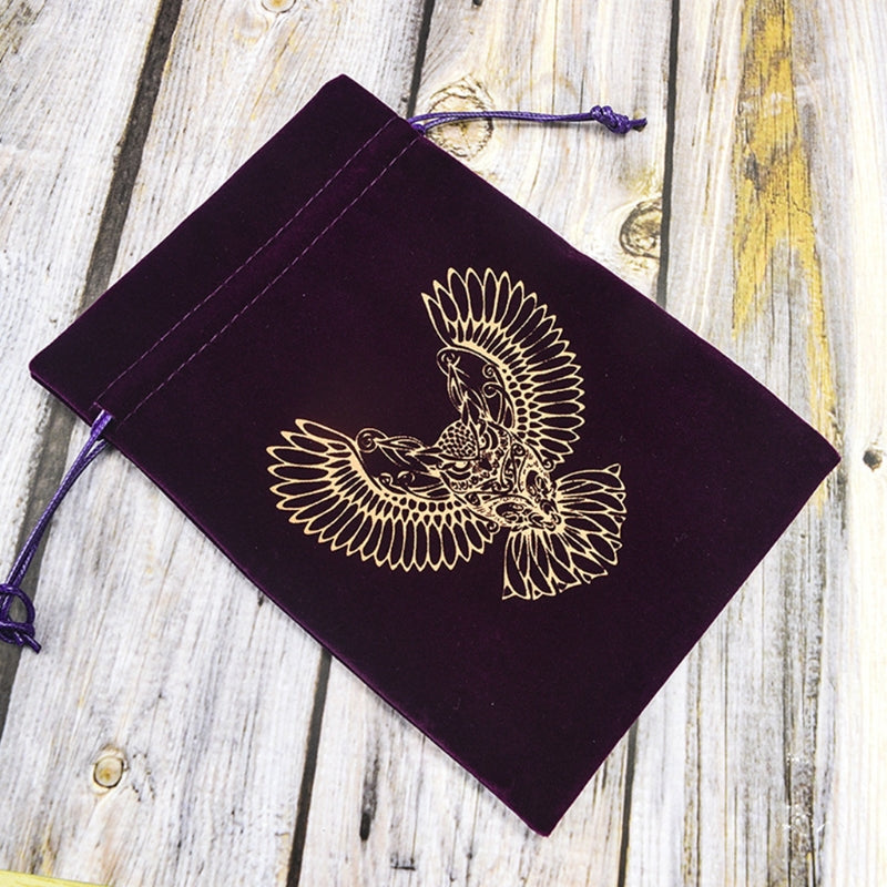 Drawstring Flannel Tarot Card Pouch by HitMyNeed