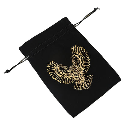Drawstring Flannel Tarot Card Pouch bk-2 by HitMyNeed
