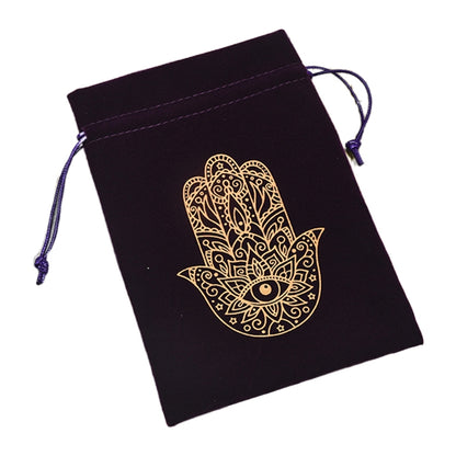 Drawstring Flannel Tarot Card Pouch pl-3 by HitMyNeed