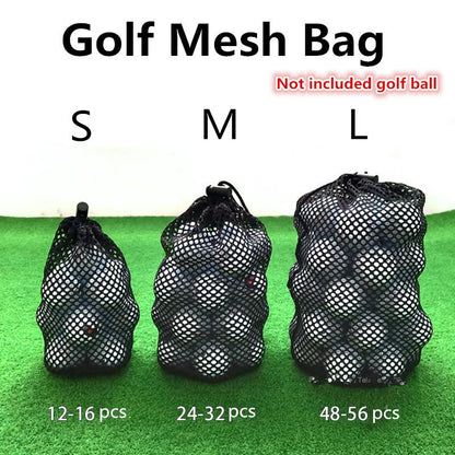 Drawstring Mesh Golf Ball Bag Medium by HitMyNeed