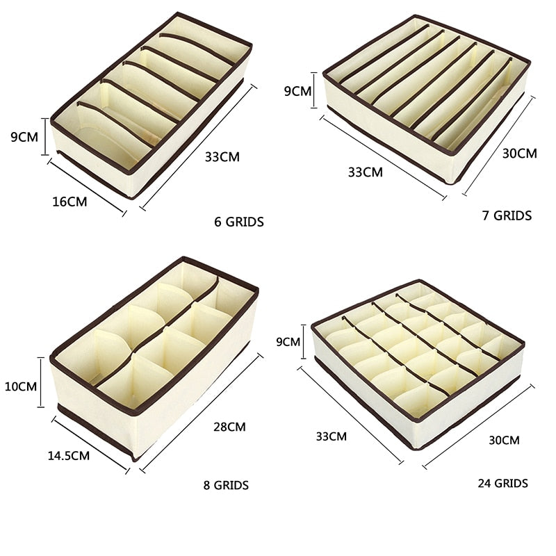 Dresser Drawer Organizer Set with Space Dividers by HitMyNeed