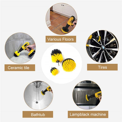Drill Brush Head Set of 3 for Power Scrubbing by HitMyNeed