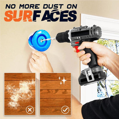 Drill Dust Cover Attachment for Clean Drilling by HitMyNeed
