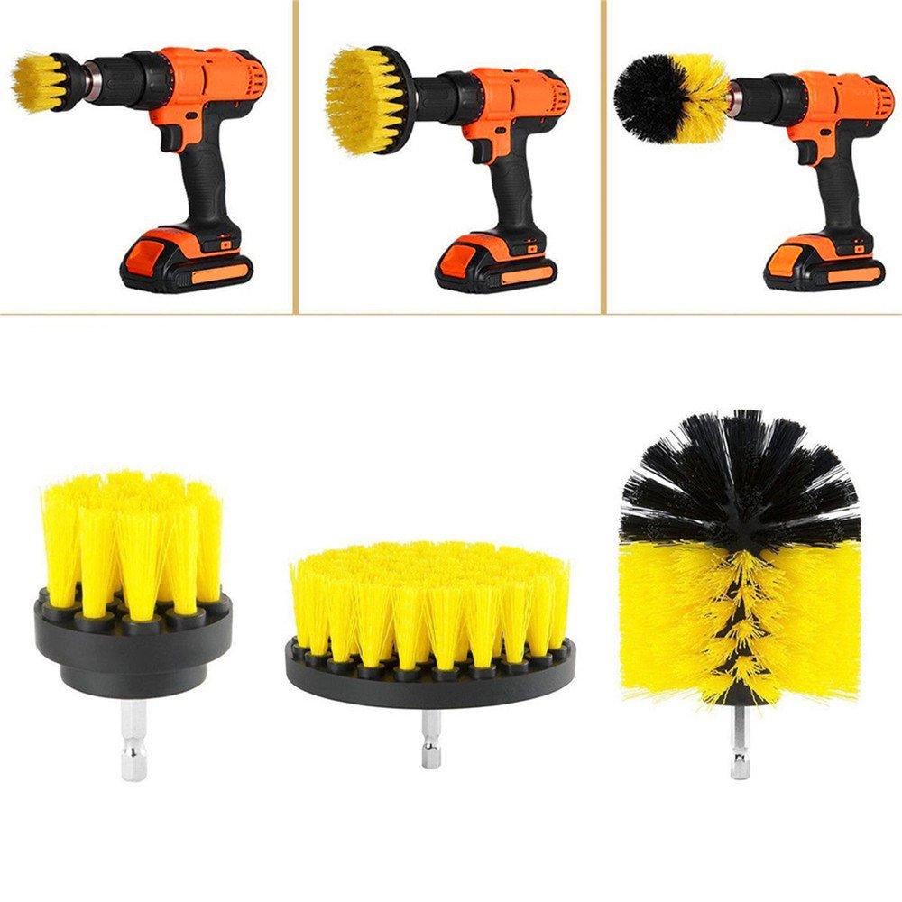 Drill Scrub Brush Set for Tile & Bathroom Cleaning by HitMyNeed