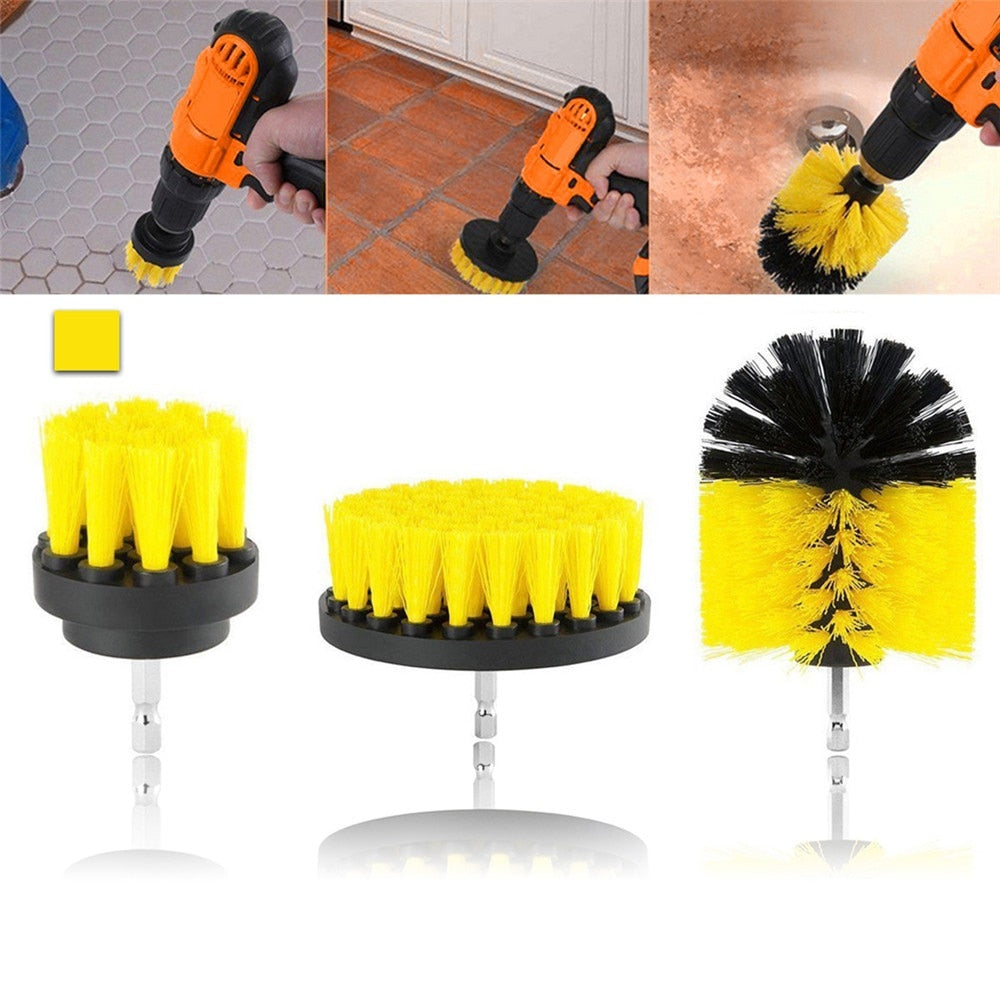 Drill Scrub Brush Set for Tile & Bathroom Cleaning by HitMyNeed