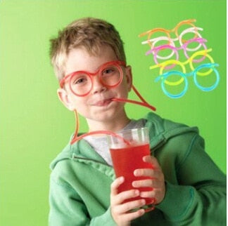 Drinking Straw Glasses Novelty Reusable Straw by HitMyNeed