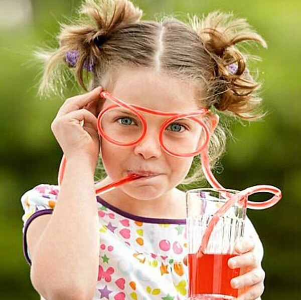 Drinking Straw Glasses Novelty Reusable Straw by HitMyNeed