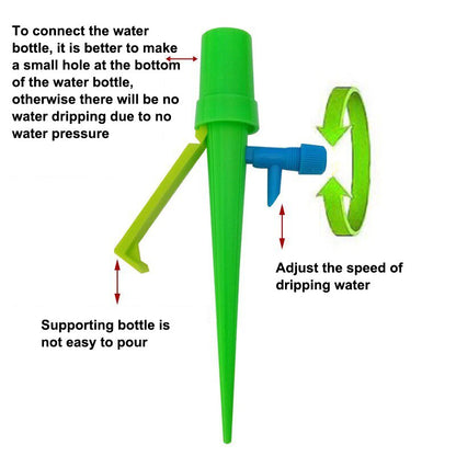 Drip Irrigation Plant Watering Funnels, 6 Pack by HitMyNeed