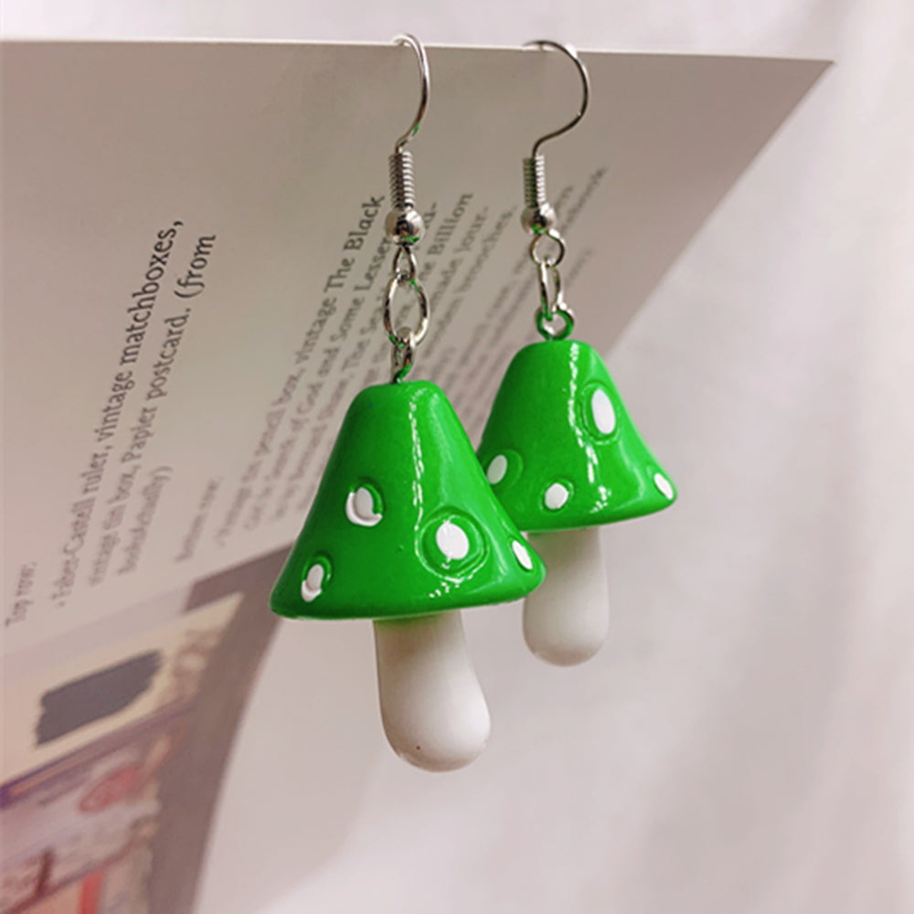 Drop Style Acrylic Toadstool Earrings by HitMyNeed