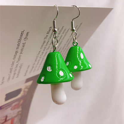 Drop Style Acrylic Toadstool Earrings by HitMyNeed