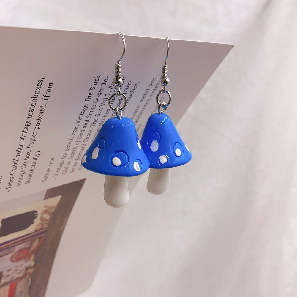 Drop Style Acrylic Toadstool Earrings by HitMyNeed