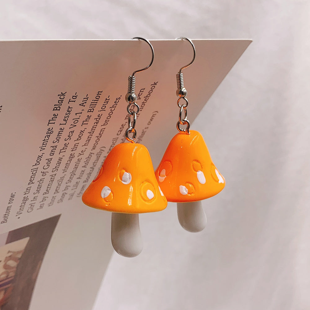 Drop Style Acrylic Toadstool Earrings by HitMyNeed