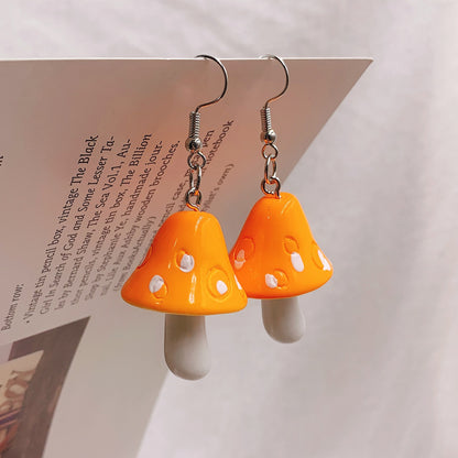 Drop Style Acrylic Toadstool Earrings by HitMyNeed