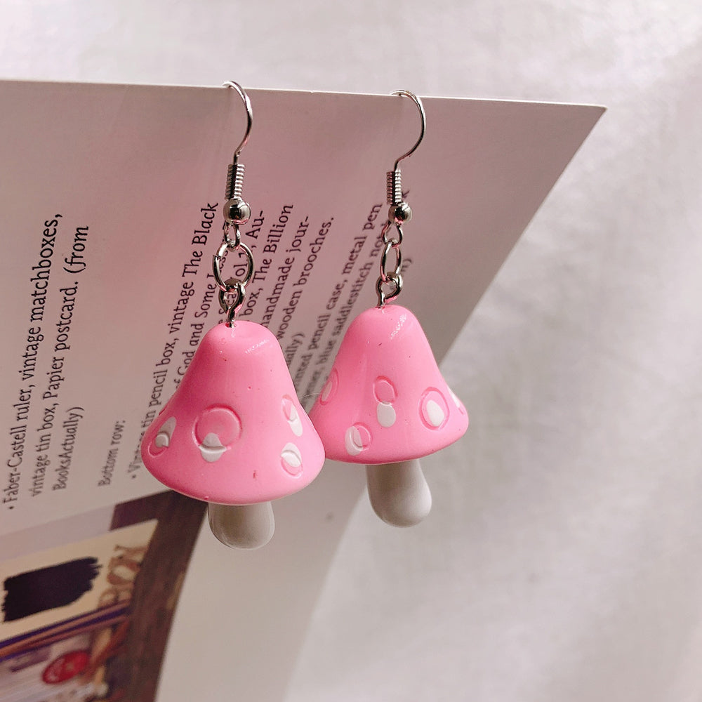 Drop Style Acrylic Toadstool Earrings by HitMyNeed