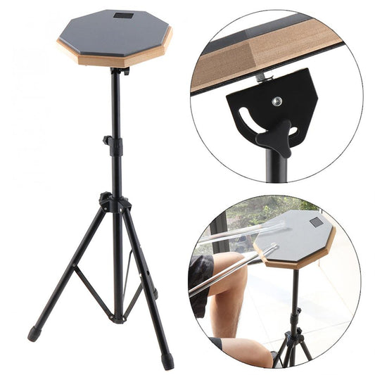 Drum Practice Pad with Adjustable Stand, 8 Inch by HitMyNeed