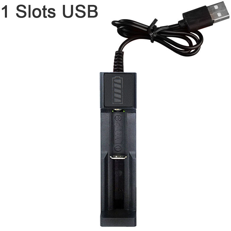 Dual 18650 Lithium Battery Charger 4.2V 1-slots by HitMyNeed