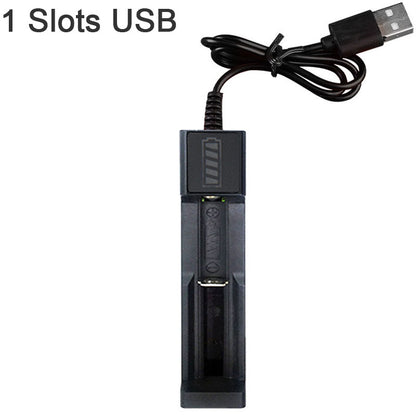 Dual 18650 Lithium Battery Charger 4.2V 1-slots by HitMyNeed