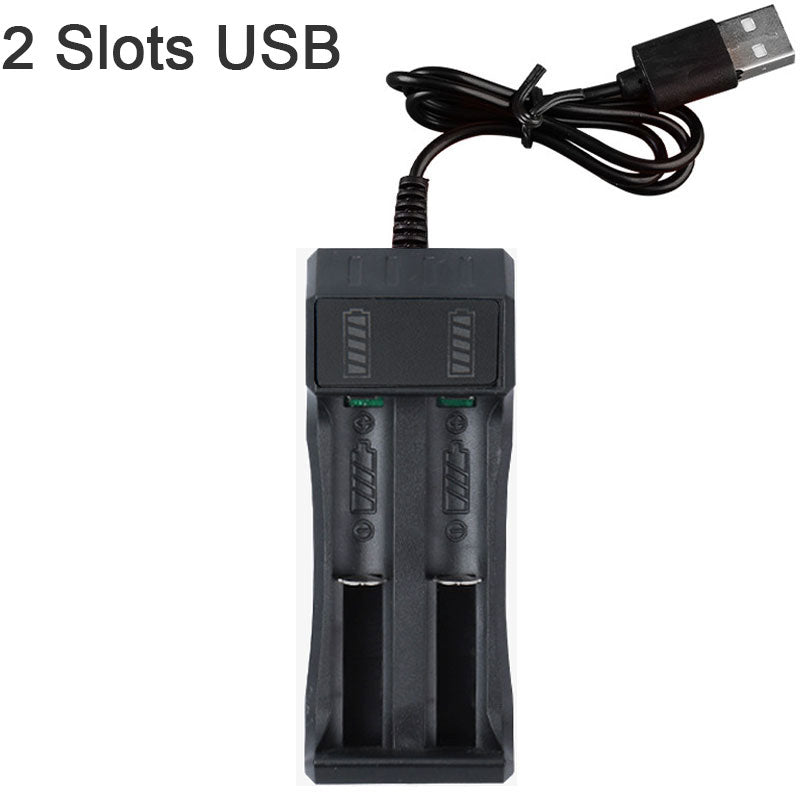 Dual 18650 Lithium Battery Charger 4.2V 2-slots by HitMyNeed