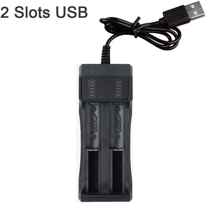 Dual 18650 Lithium Battery Charger 4.2V 2-slots by HitMyNeed