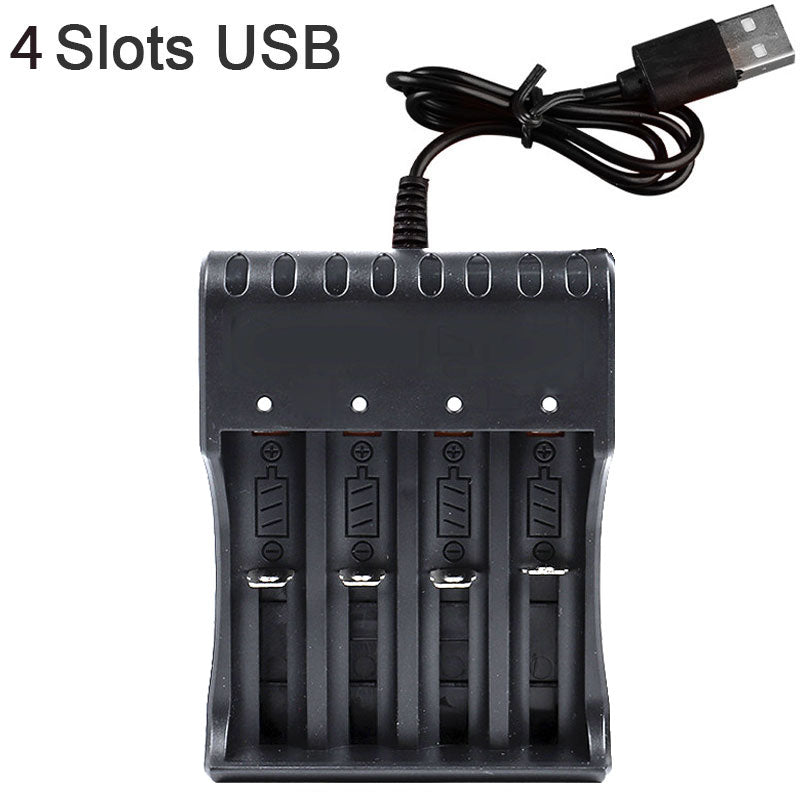 Dual 18650 Lithium Battery Charger 4.2V 4-slots by HitMyNeed