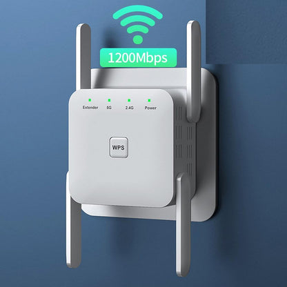 Dual-Band 1200Mbps WiFi Range Extender Repeater by HitMyNeed