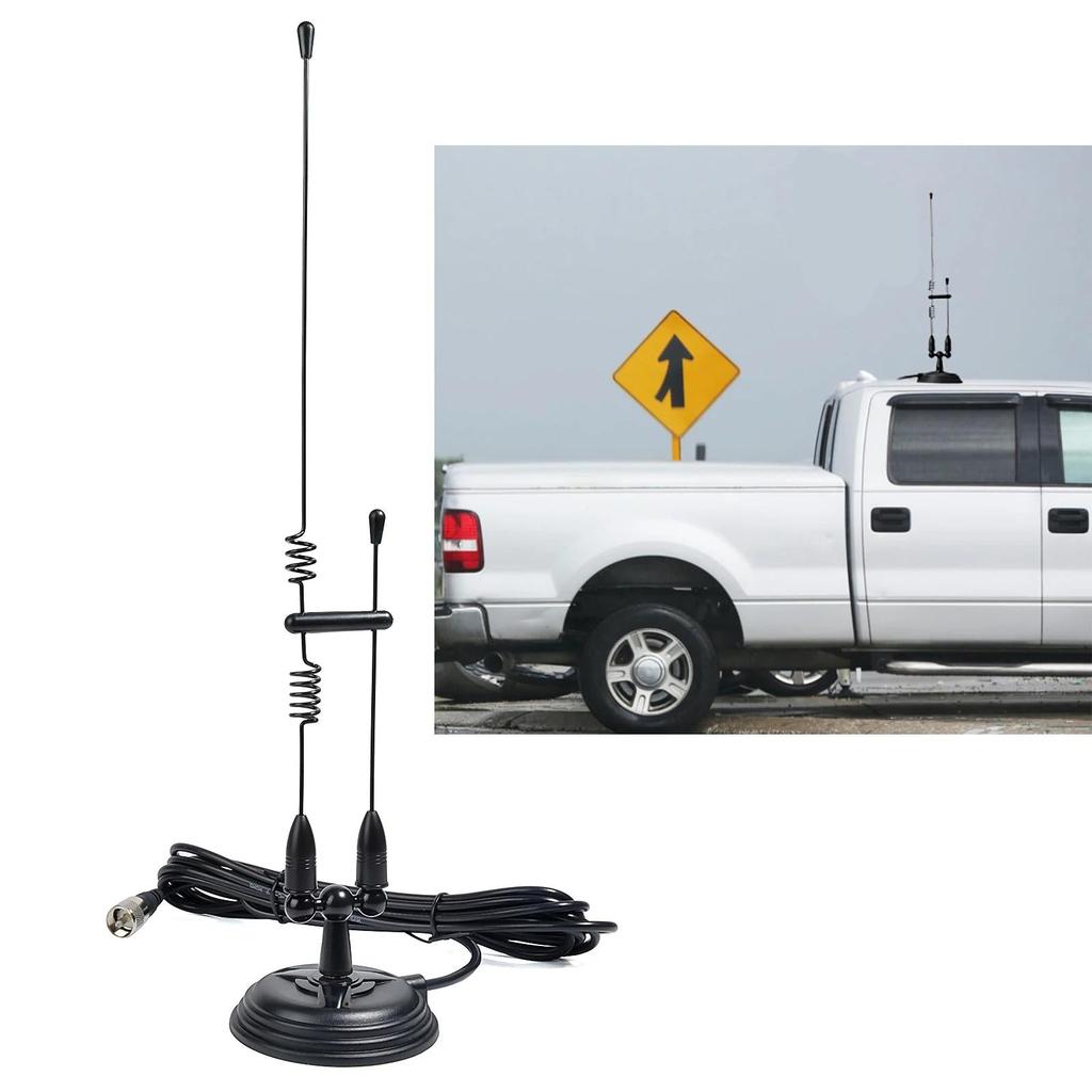 Dual Band VHF/UHF Mobile Antenna with Magnetic Base by HitMyNeed
