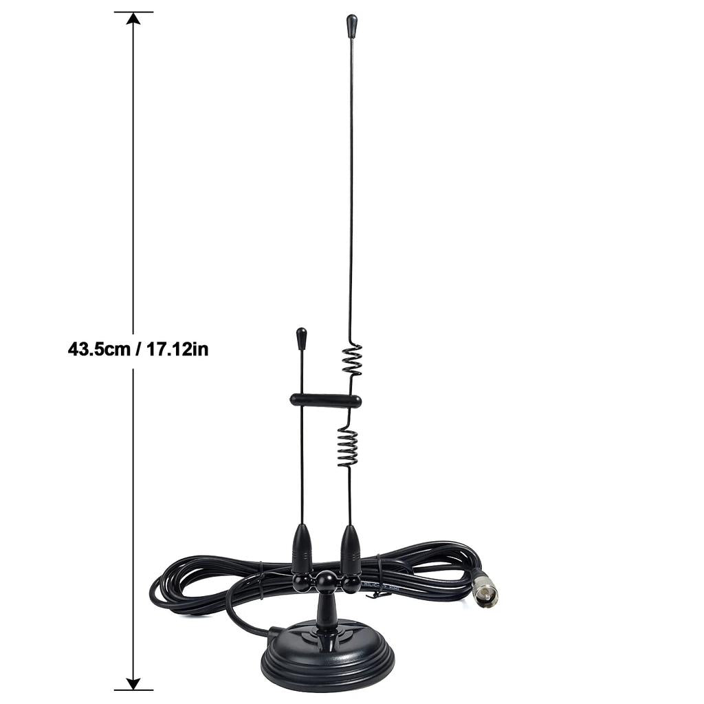 Dual Band VHF/UHF Mobile Antenna with Magnetic Base by HitMyNeed