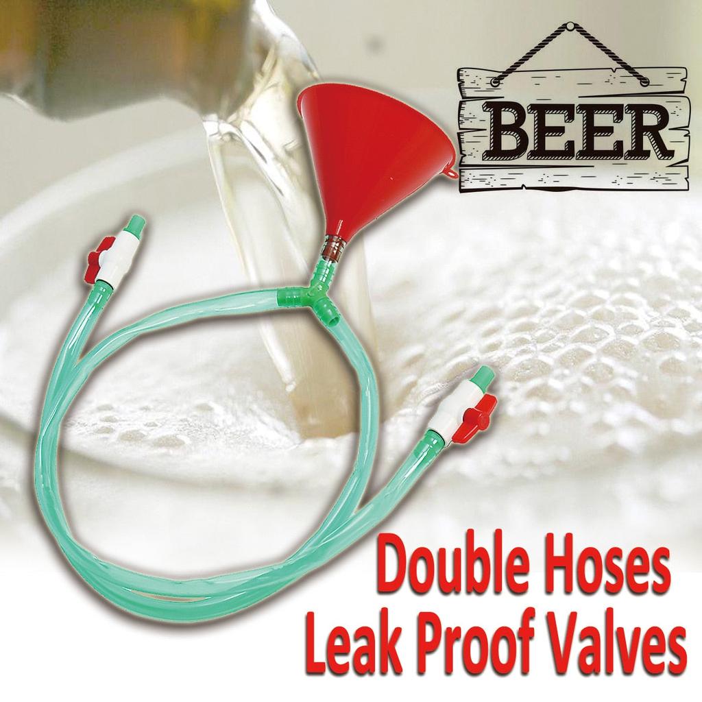 Dual Beer Funnel with Valves Party Drinking Game by HitMyNeed