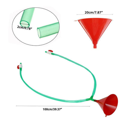 Dual Beer Funnel with Valves Party Drinking Game by HitMyNeed