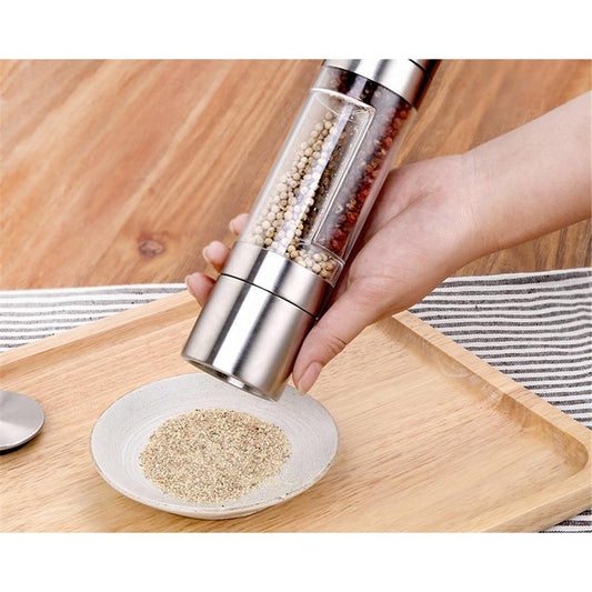 Dual-Chamber Pepper Mill Spice Grinder by HitMyNeed