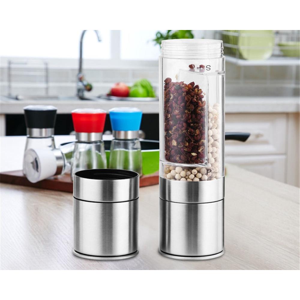 Dual-Chamber Pepper Mill Spice Grinder by HitMyNeed
