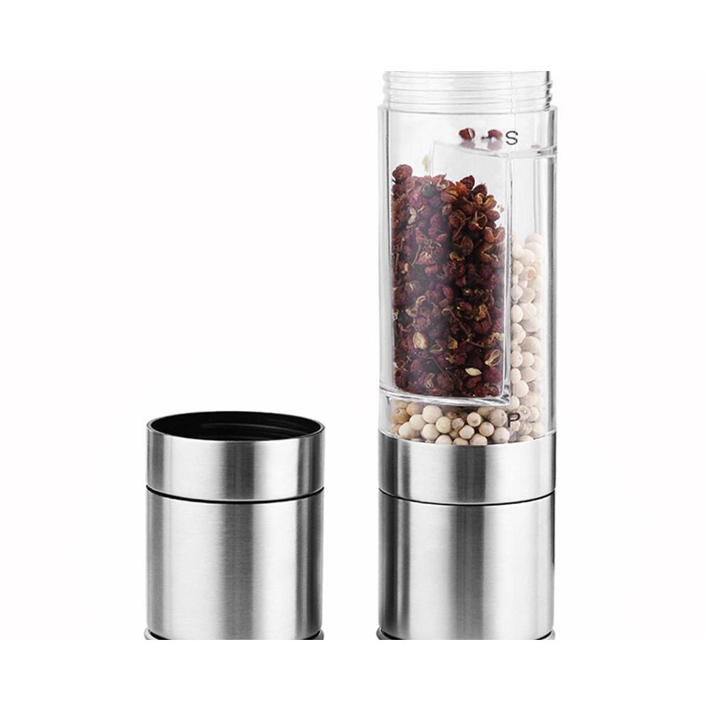 Dual-Chamber Pepper Mill Spice Grinder by HitMyNeed