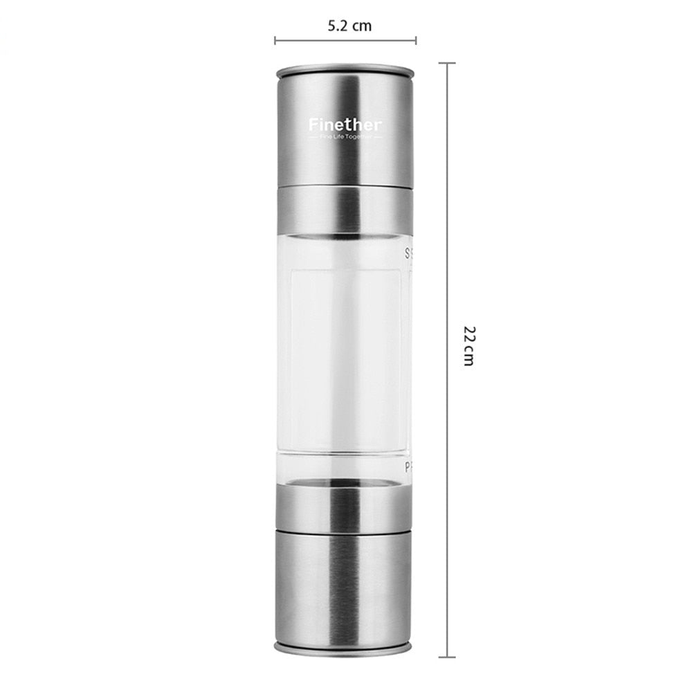 Dual-Chamber Pepper Mill Spice Grinder by HitMyNeed