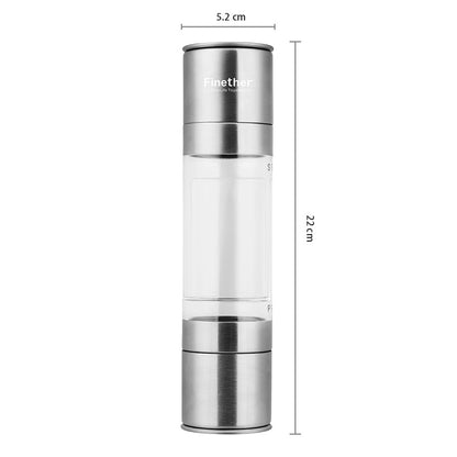 Dual-Chamber Pepper Mill Spice Grinder by HitMyNeed