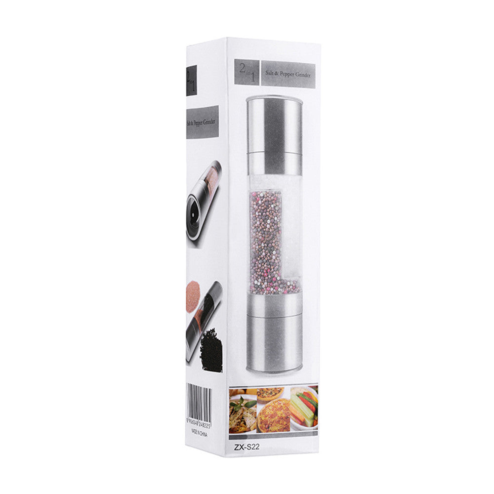 Dual-Chamber Pepper Mill Spice Grinder by HitMyNeed