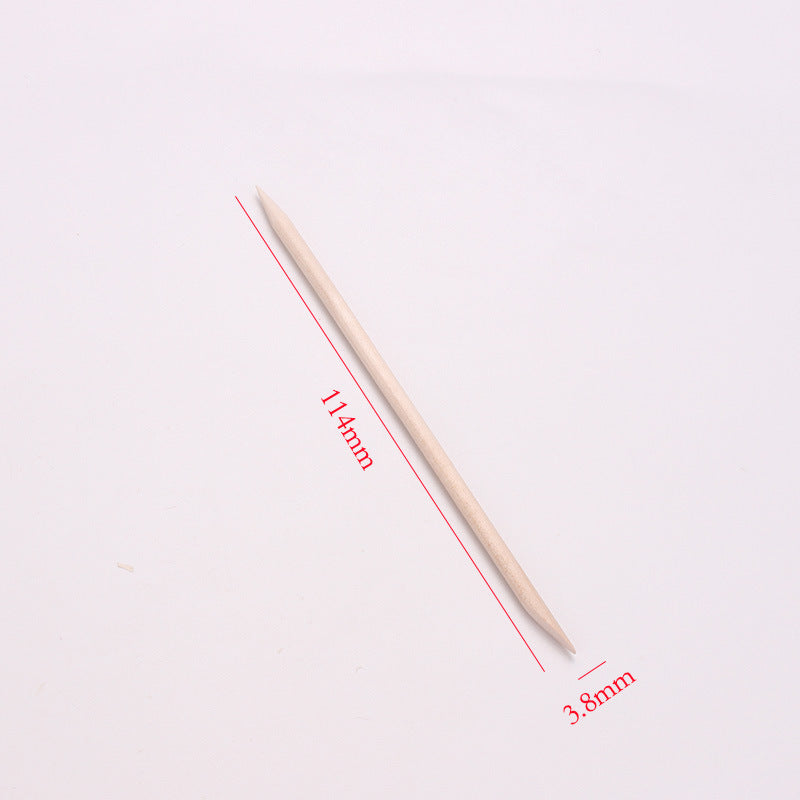 Dual End Wooden Cuticle Pushers (100 Pack) by HitMyNeed