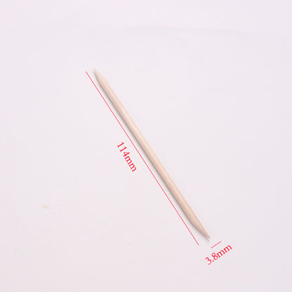 Dual End Wooden Cuticle Pushers (100 Pack) by HitMyNeed