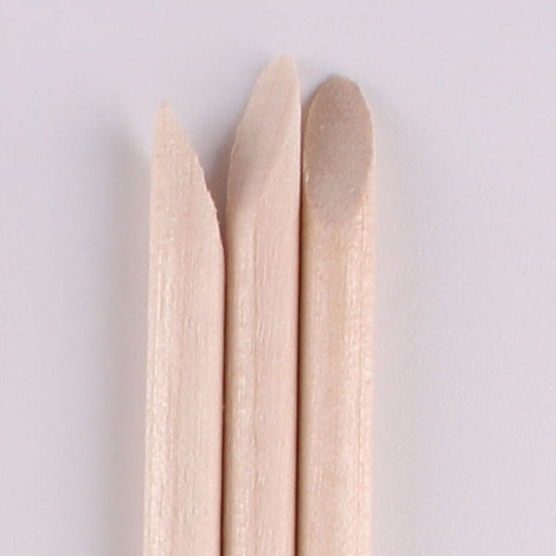 Dual End Wooden Cuticle Pushers (100 Pack) by HitMyNeed