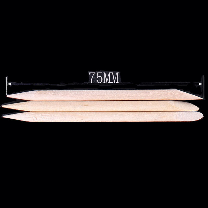 Dual End Wooden Cuticle Pushers (100 Pack) by HitMyNeed