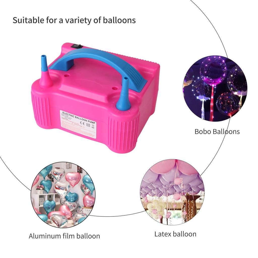 Dual Hole Electric Balloon Inflator Pump by HitMyNeed