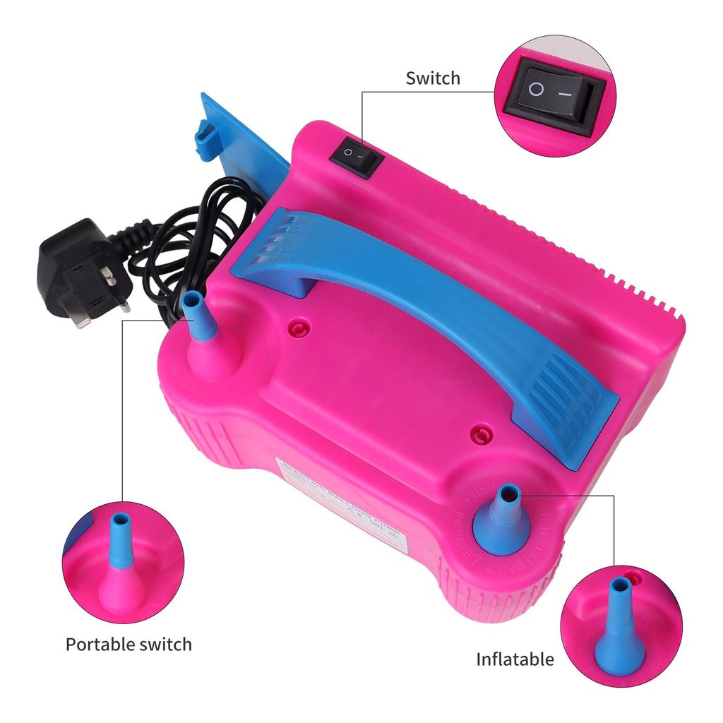 Dual Hole Electric Balloon Inflator Pump by HitMyNeed