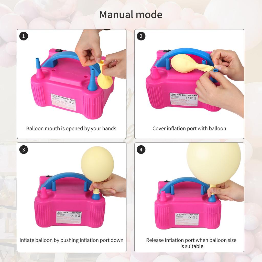 Dual Hole Electric Balloon Inflator Pump by HitMyNeed