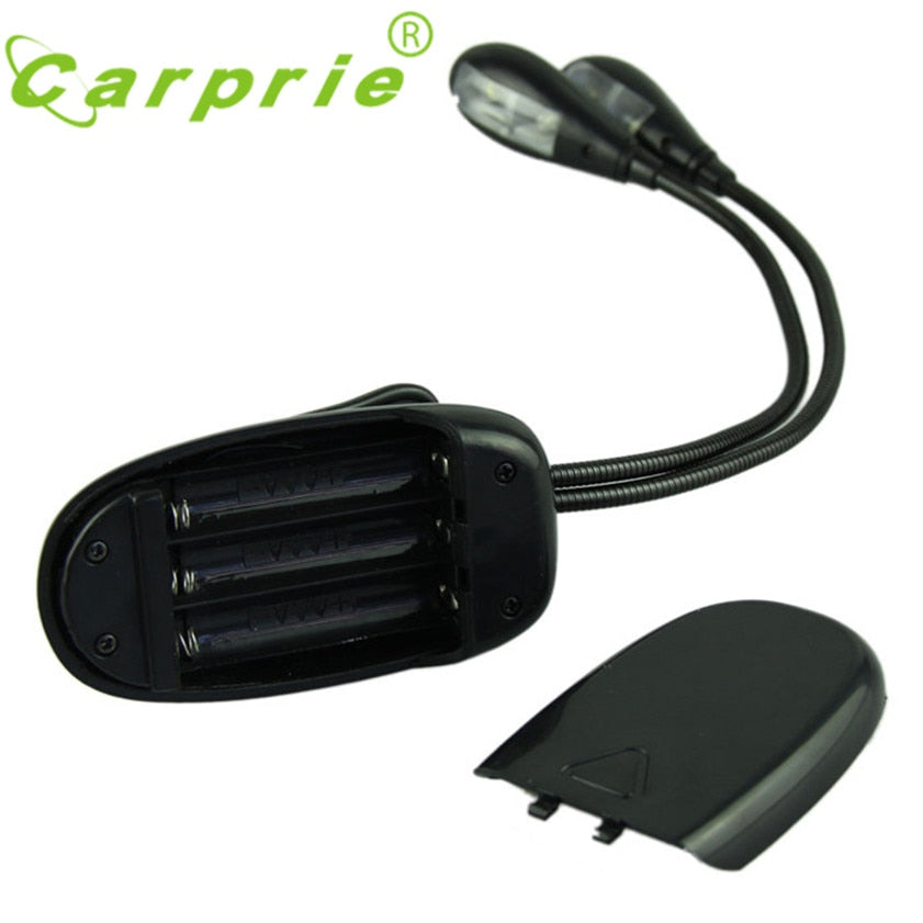 Dual LED Clip-On Book Light with Flexible Necks by HitMyNeed