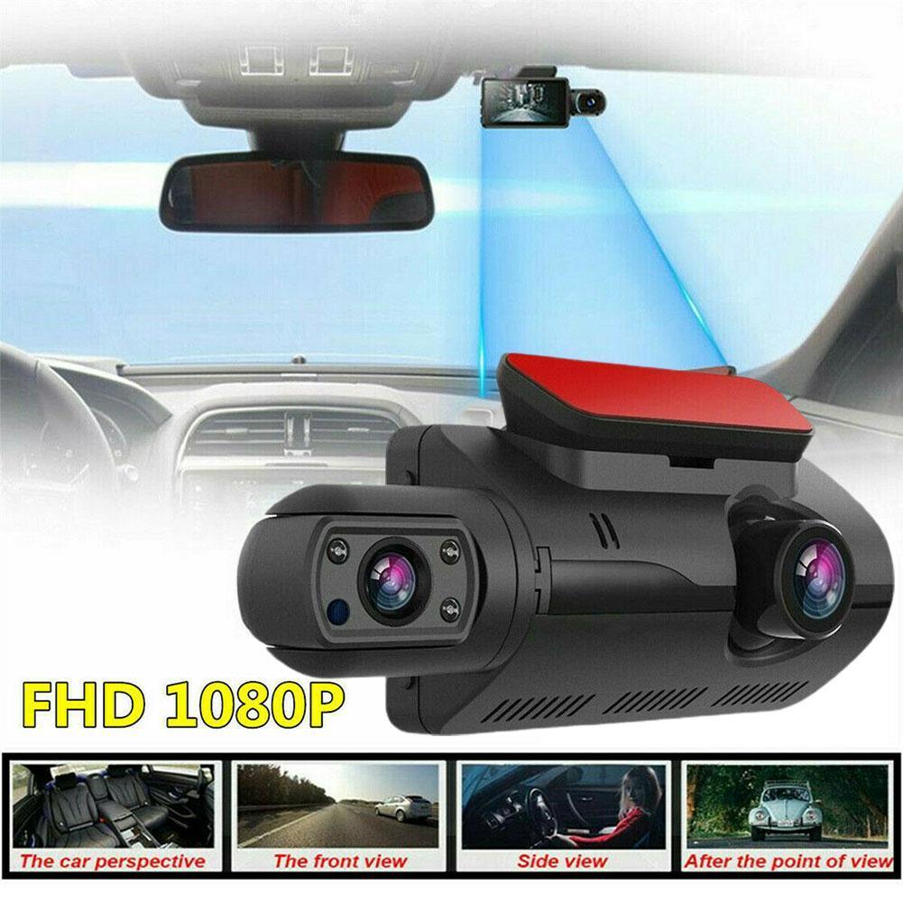 Dual Lens 1080P Dash Cam with Night Vision 3" Screen by HitMyNeed